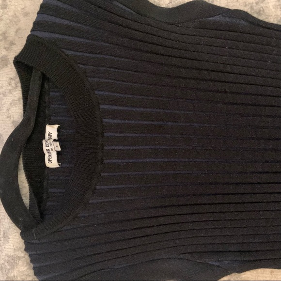 Opening Ceremony BLUE/BLACK NWOT Asymmetrical Knit Tunic - Picture 8 of 9